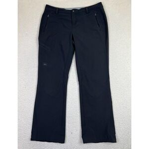 REI Pants Womens 14 Black Soft Shell Hiking Ski Outdoor Stretch Zip Pockets